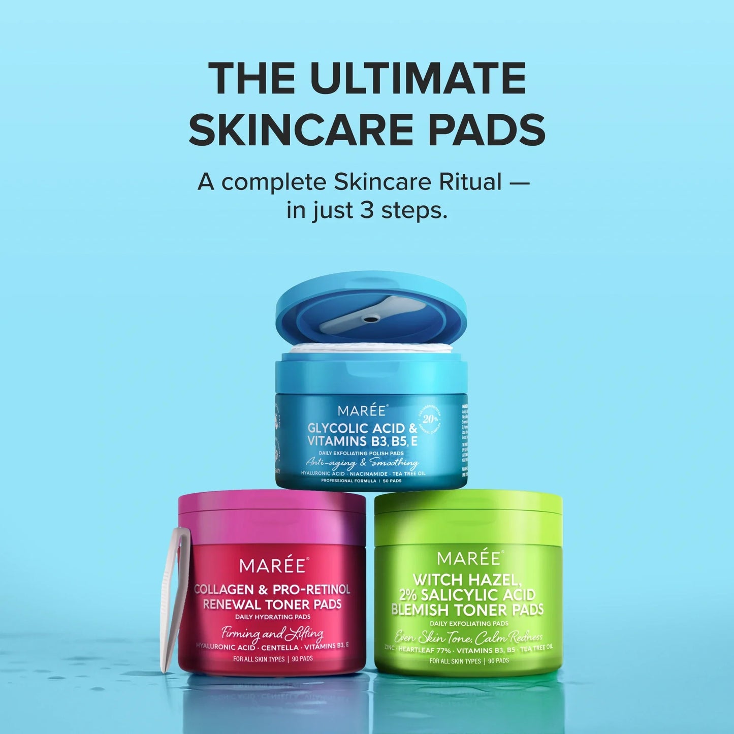 Maree Glycolic Acid Exfoliating Pads - GloMode