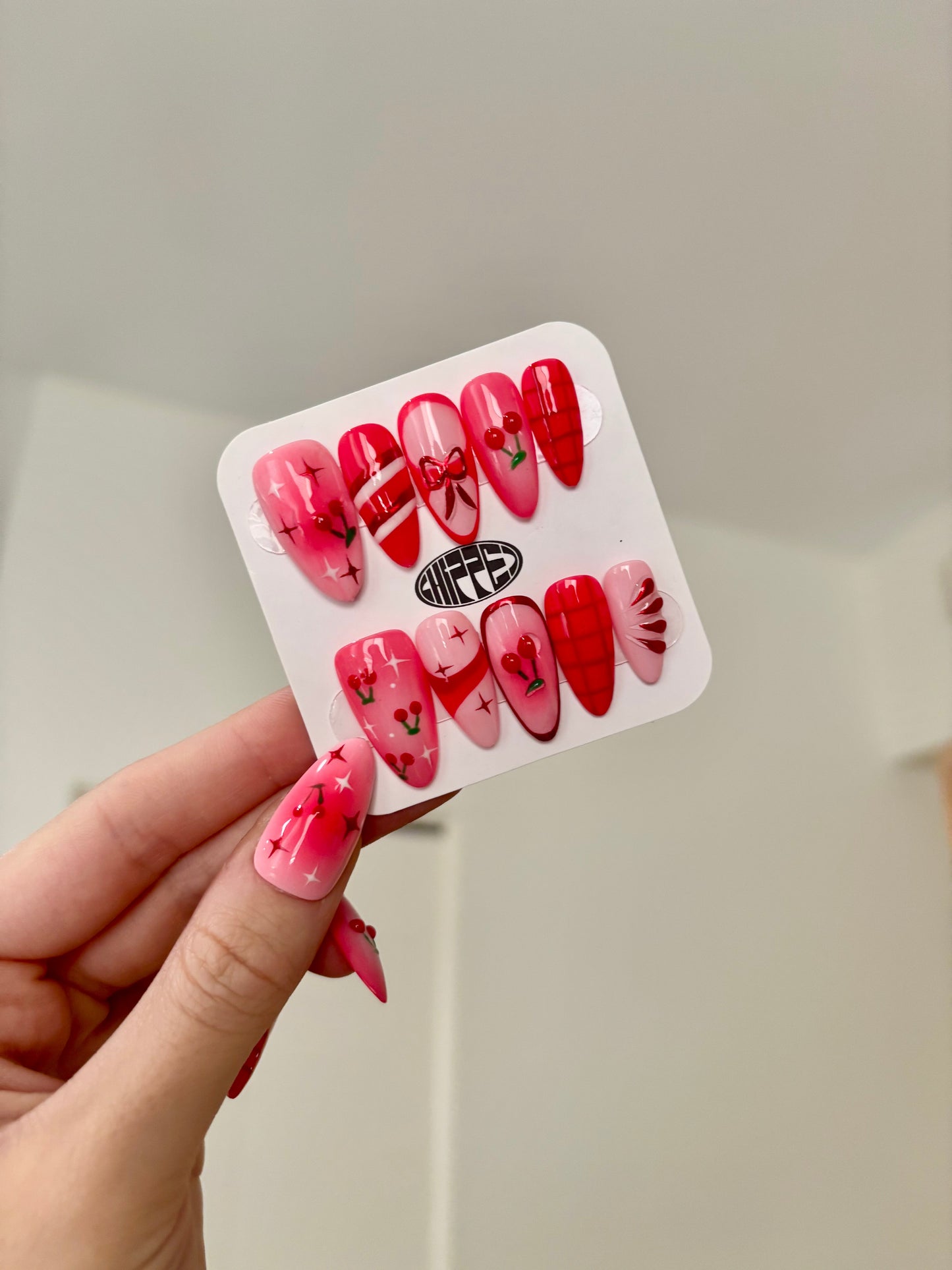 Cherrysh Me ๐ NFC Nails That Share Your Socials