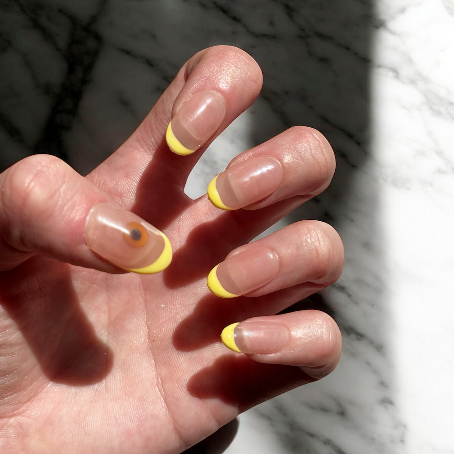 When Life Gives You Lemons ๐ NFC Nails That Share Your Socials