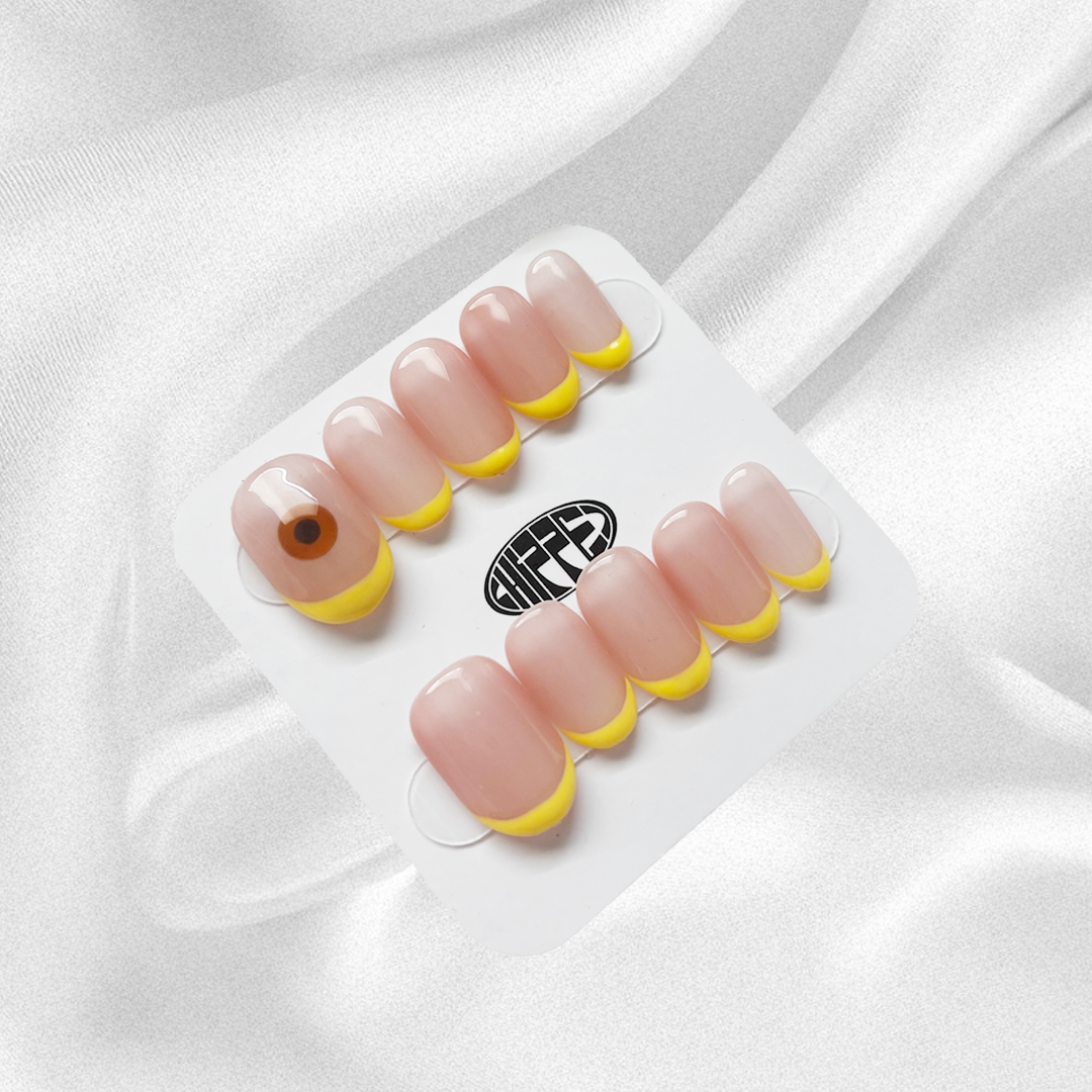 When Life Gives You Lemons ๐ NFC Nails That Share Your Socials