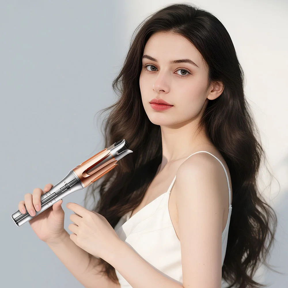 Automatic Curling Iron Large Curl Negative Ion Hair Styling Tool for Women Damage Free Hair Curling Wand Big Wave Hair