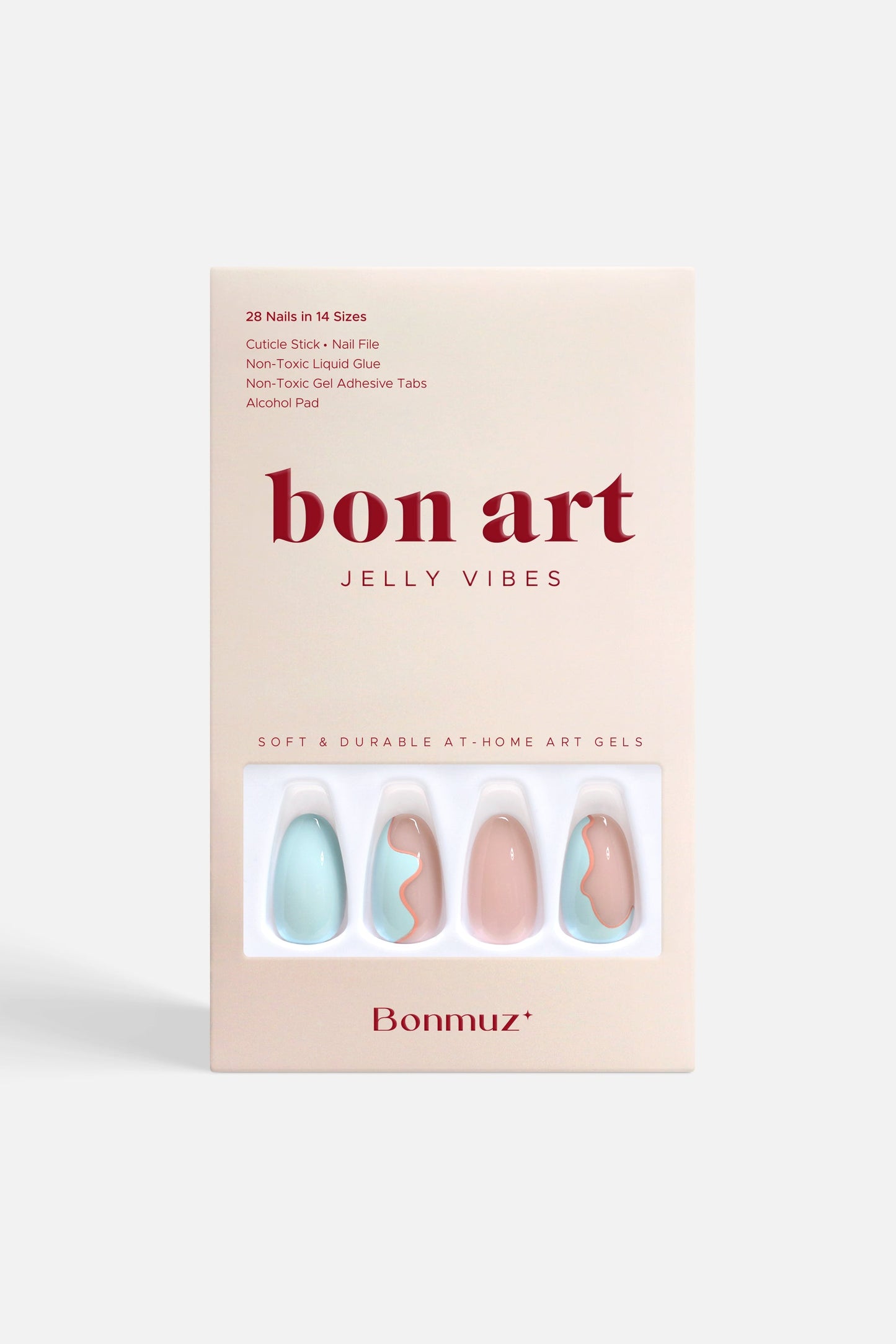 Bonmuz Seabed Blossom | Soft & Durable Press - On Nails - GloMode