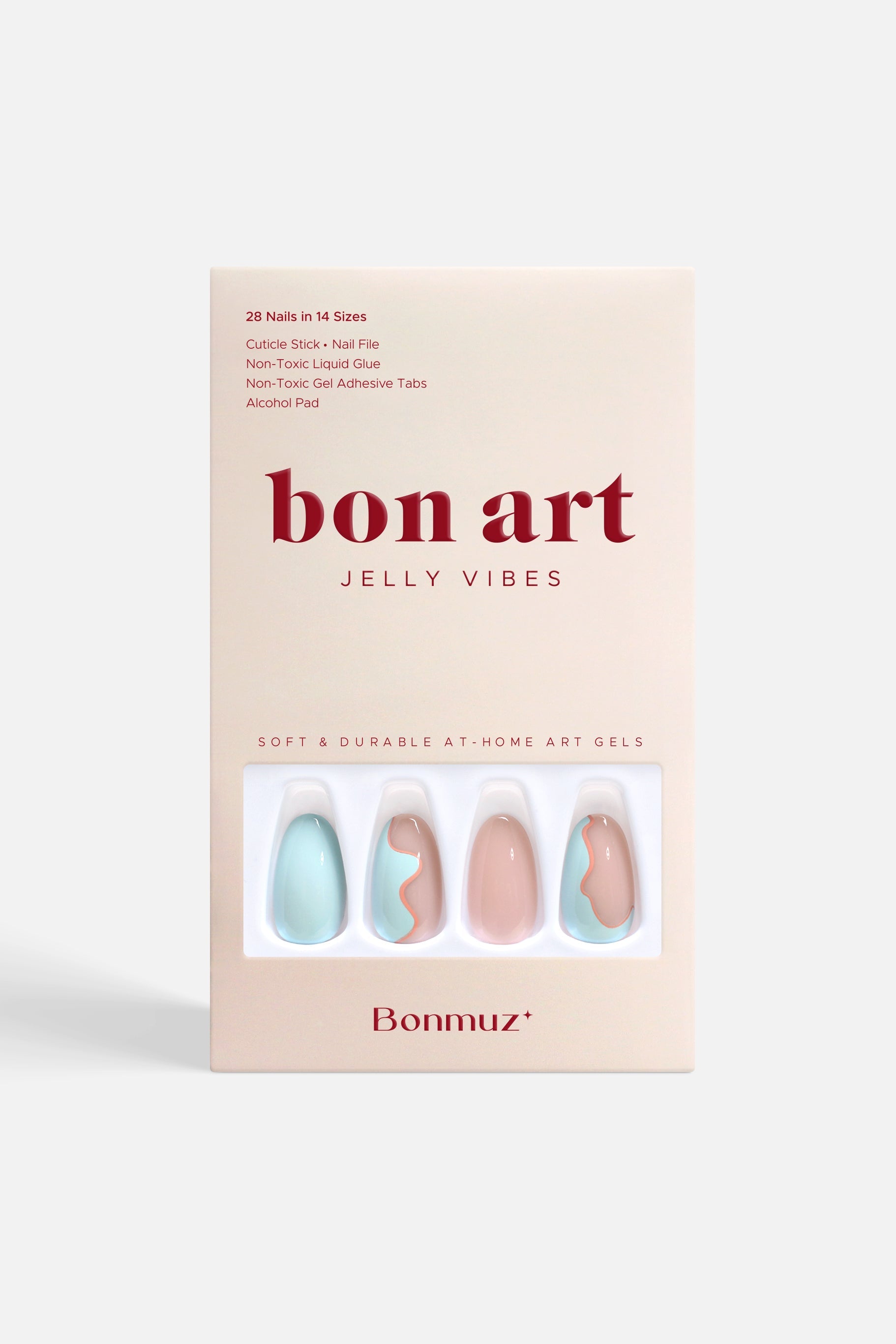 Bonmuz Seabed Blossom | Soft & Durable Press - On Nails - GloMode