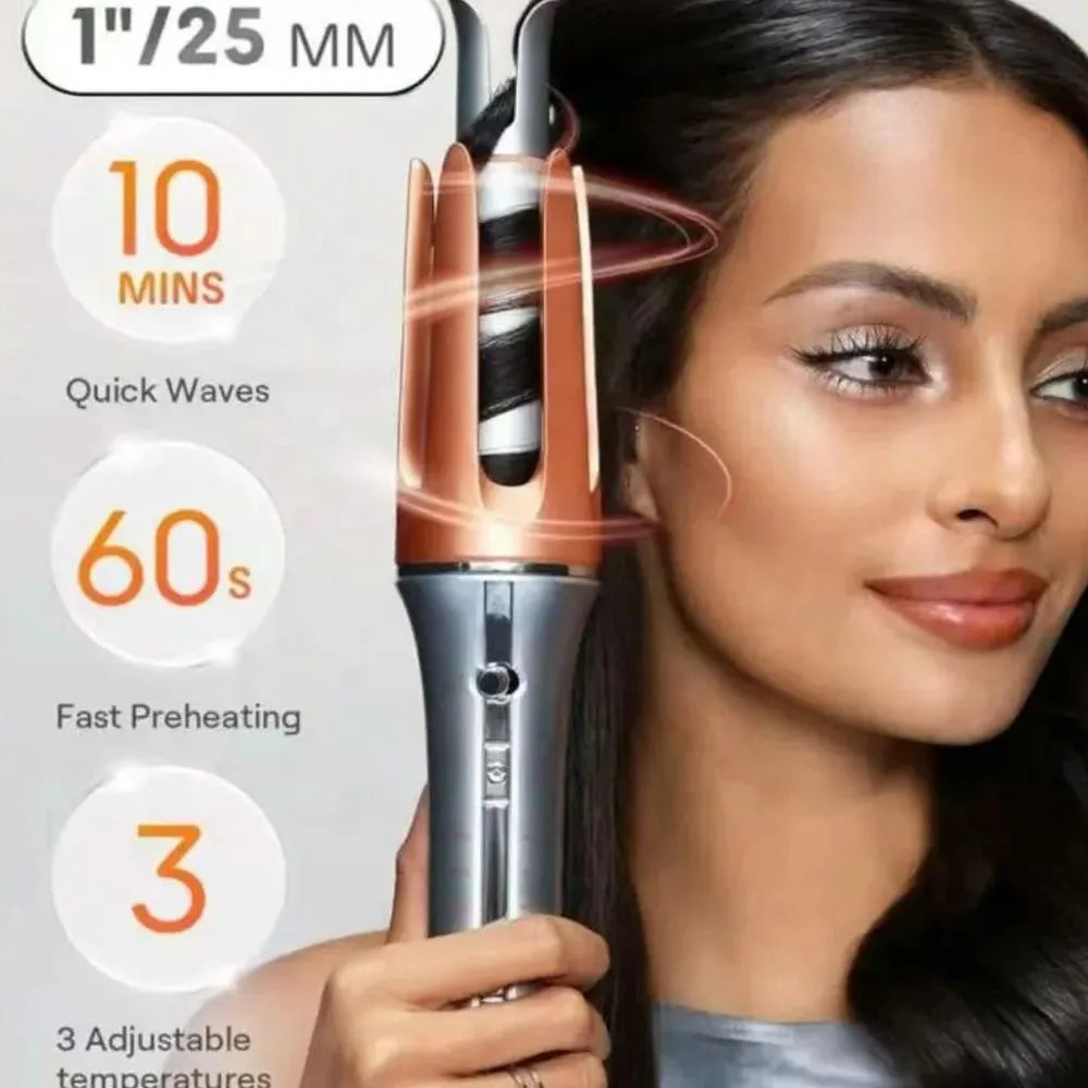 Automatic Curling Iron Large Curl Negative Ion Hair Styling Tool for Women Damage Free Hair Curling Wand Big Wave Hair