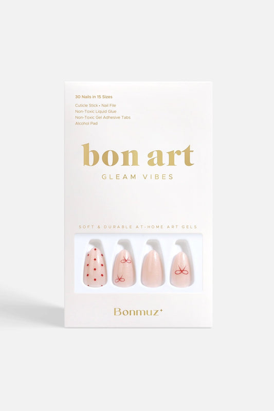 Bonmuz Berry Bows | Soft & Durable Press - On Nails - GloMode