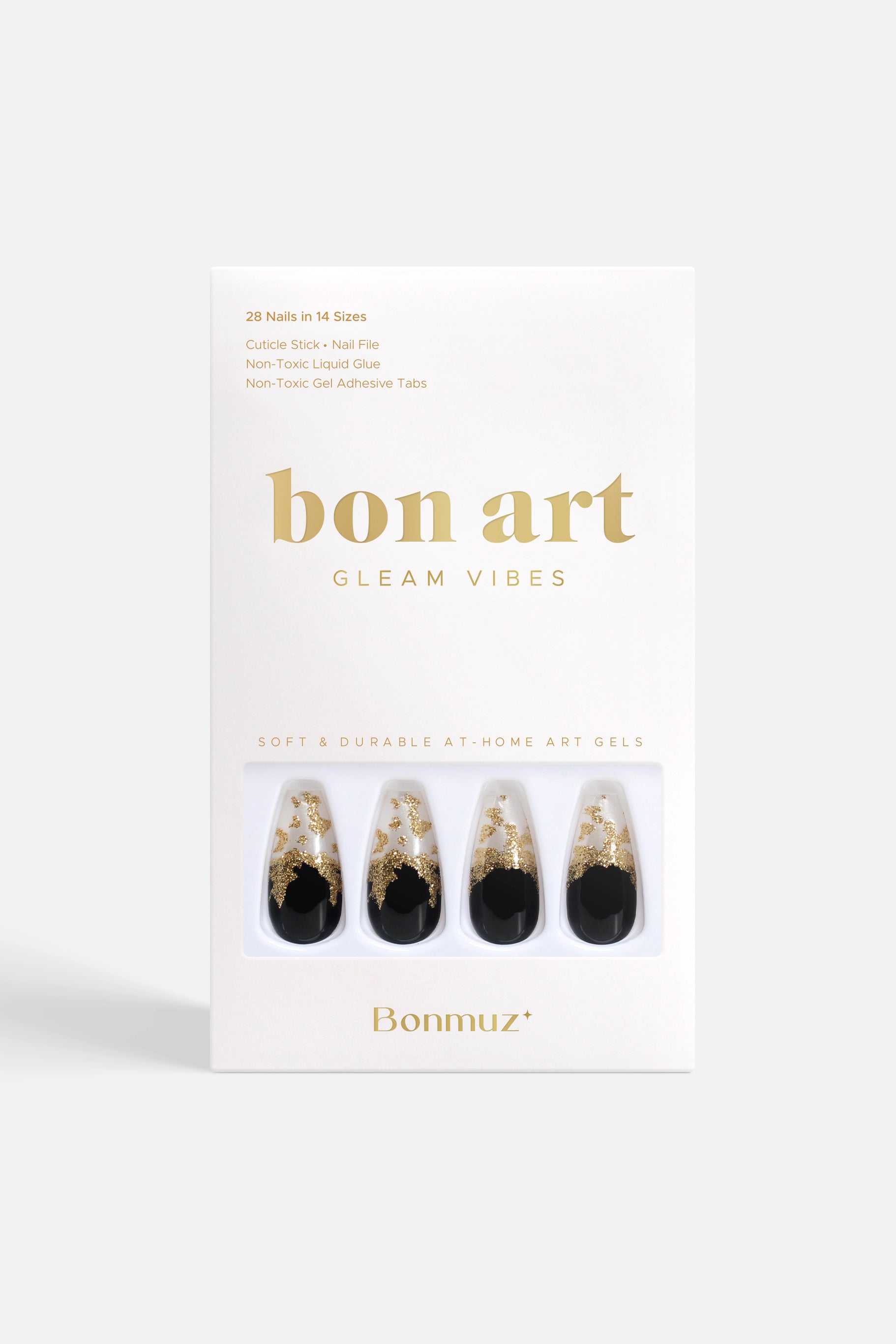 Bonmuz Party Sparkle | Soft & Durable Press - On Nails - GloMode