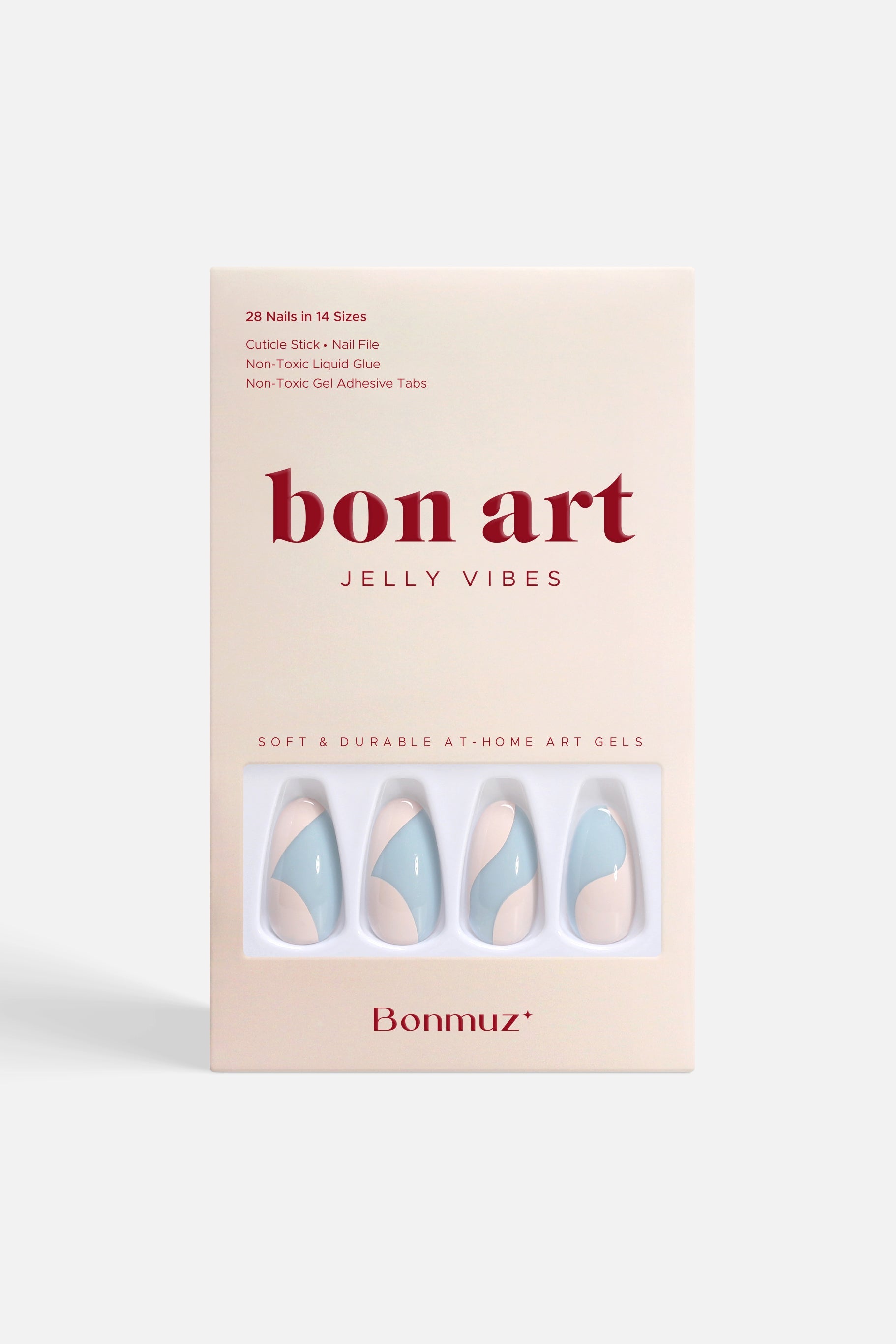 Bonmuz Sweet Cream | Soft & Durable Press - On Nails - GloMode