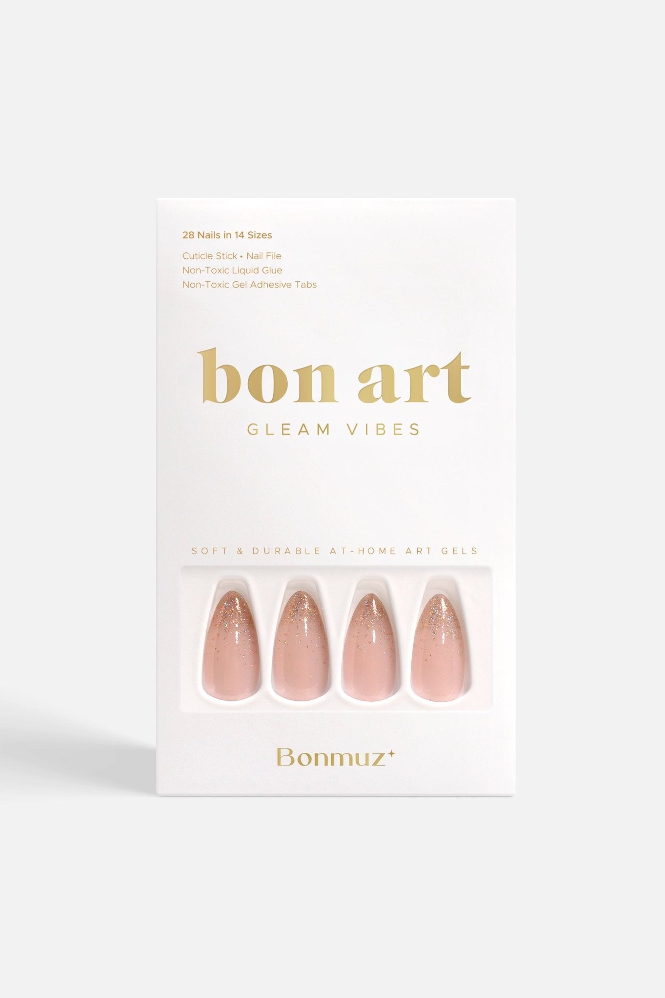 Bonmuz Golden Prosperity | Soft & Durable Press - On Nails - GloMode