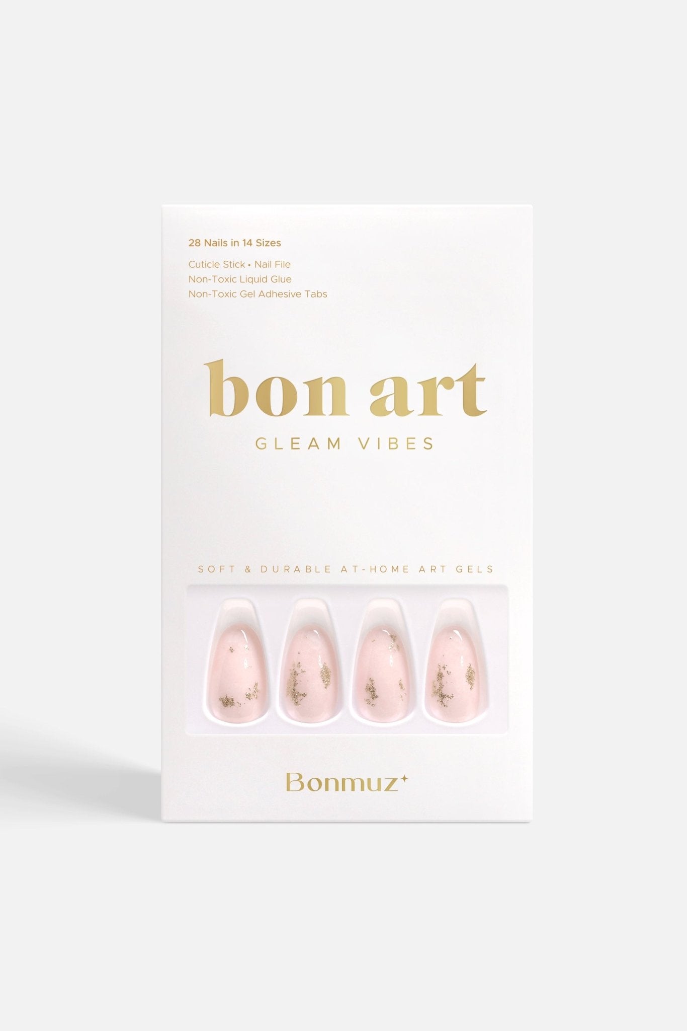 Bonmuz Hushed Shimmer | Soft & Durable Press - On Nails - GloMode