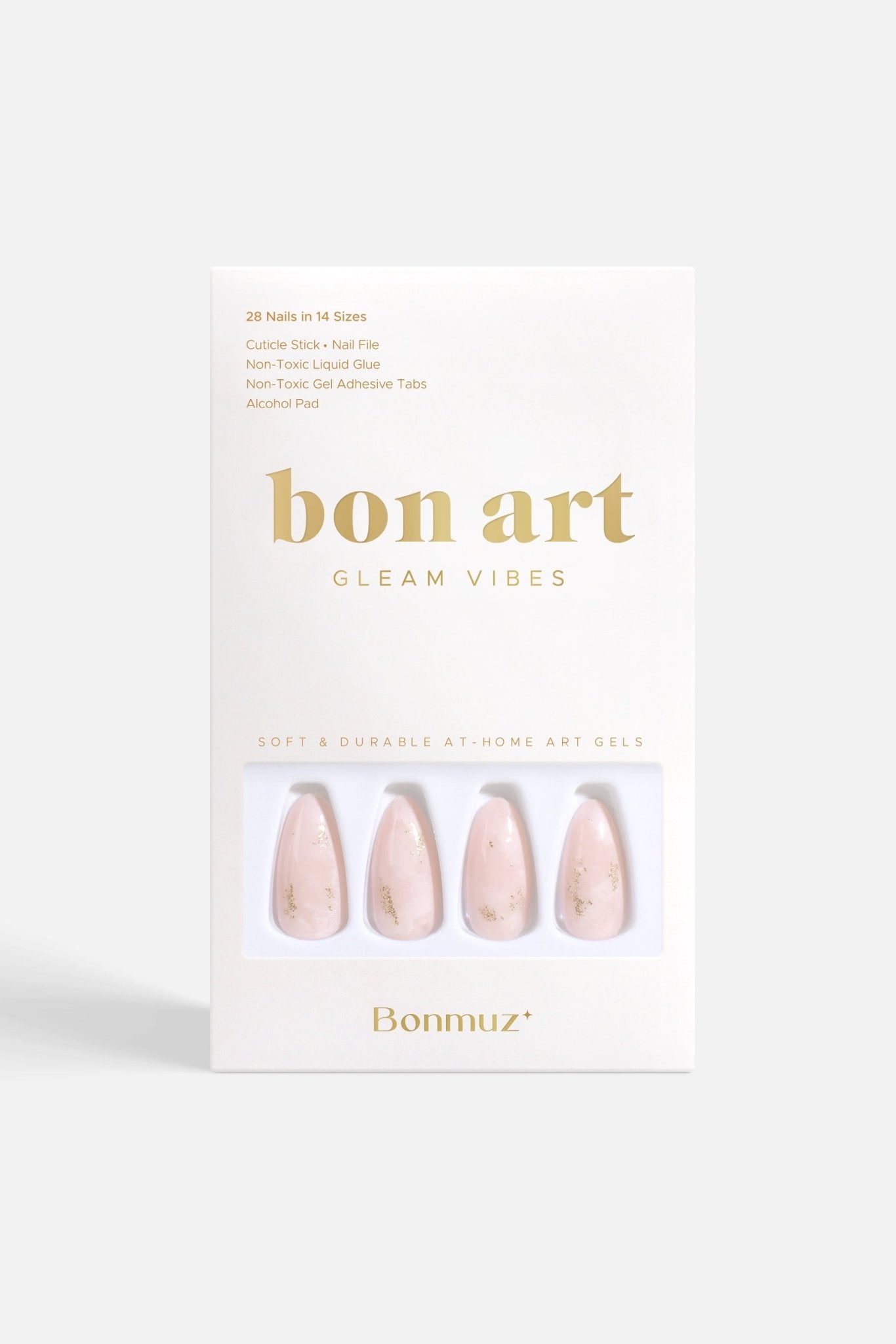 Bonmuz Hushed Shimmer | Soft & Durable Press - On Nails - GloMode