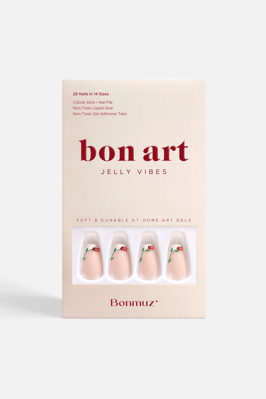 Bonmuz Rose Coronet | Soft & Durable Press - On Nails - GloMode
