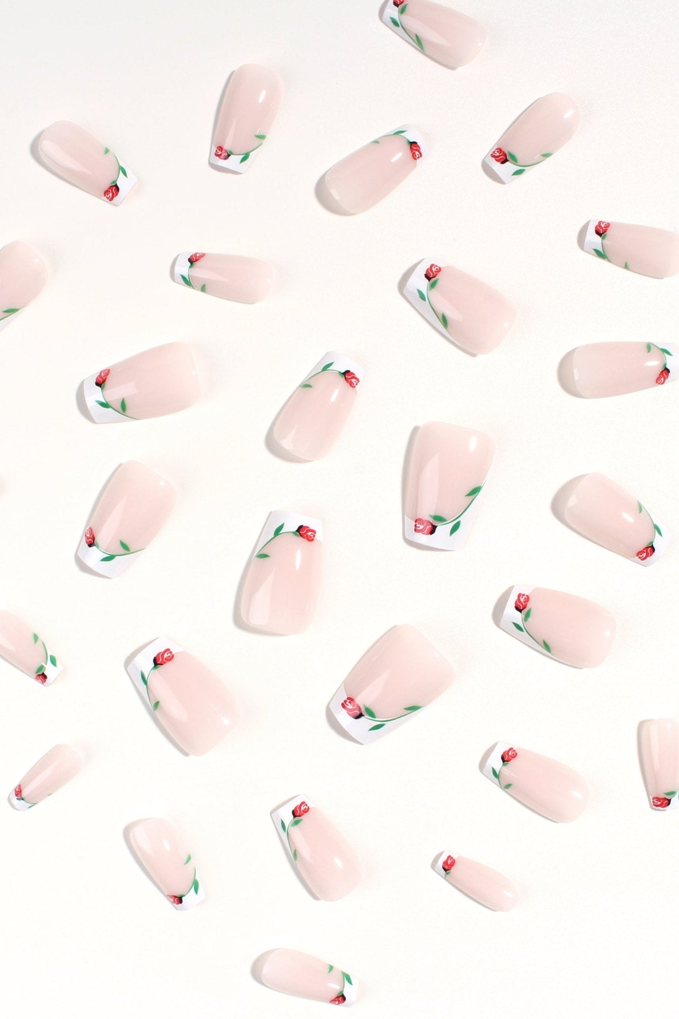 Bonmuz Rose Coronet | Soft & Durable Press - On Nails - GloMode