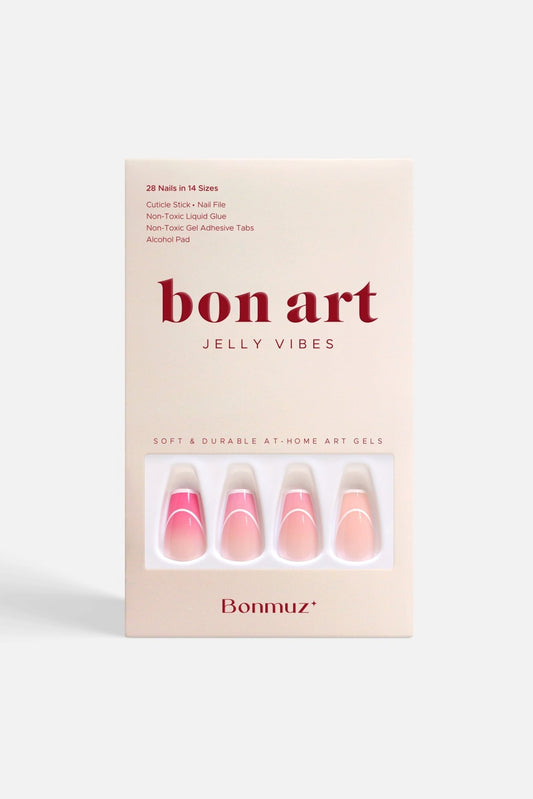 Bonmuz Rose Rhapsody | Soft & Durable Press - On Nails - GloMode