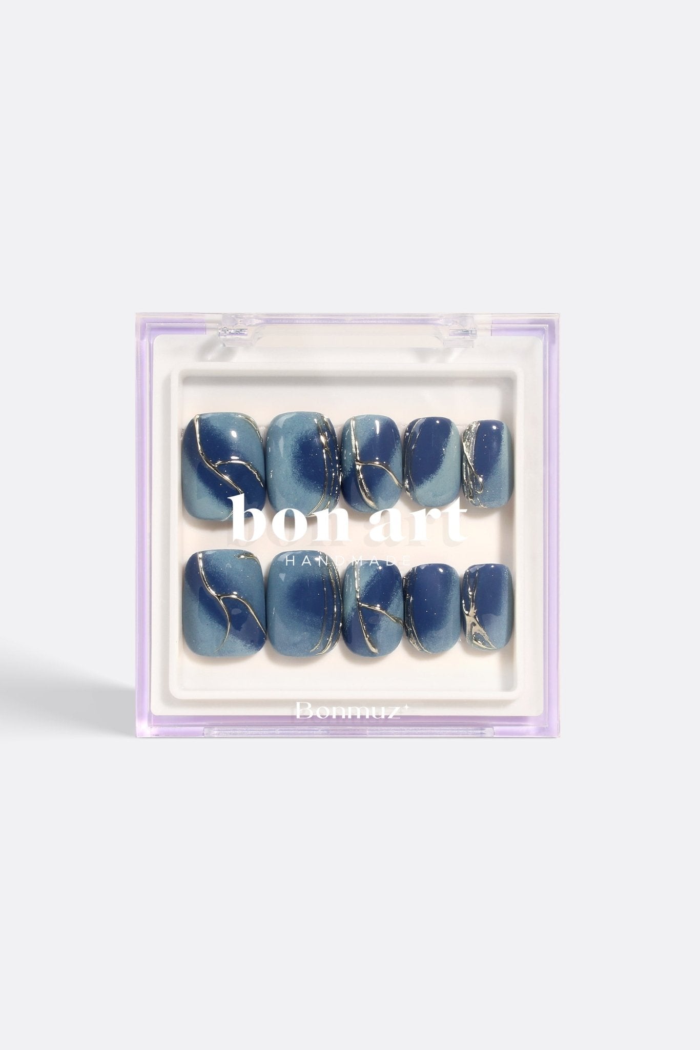 Bonmuz Serenity Waves | Pro Handmade Gel Nails - GloMode