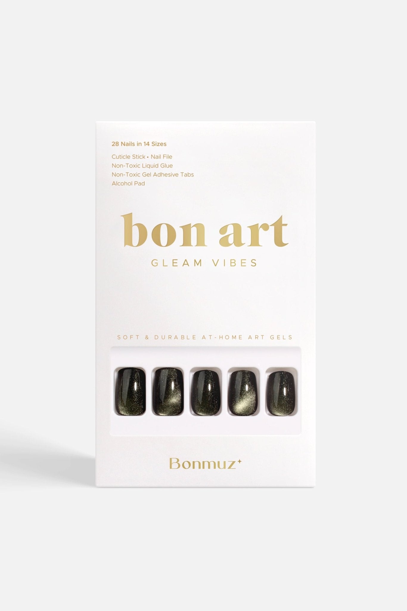 Bonmuz Verdant Quartz | Soft & Durable Press - On Nails - GloMode
