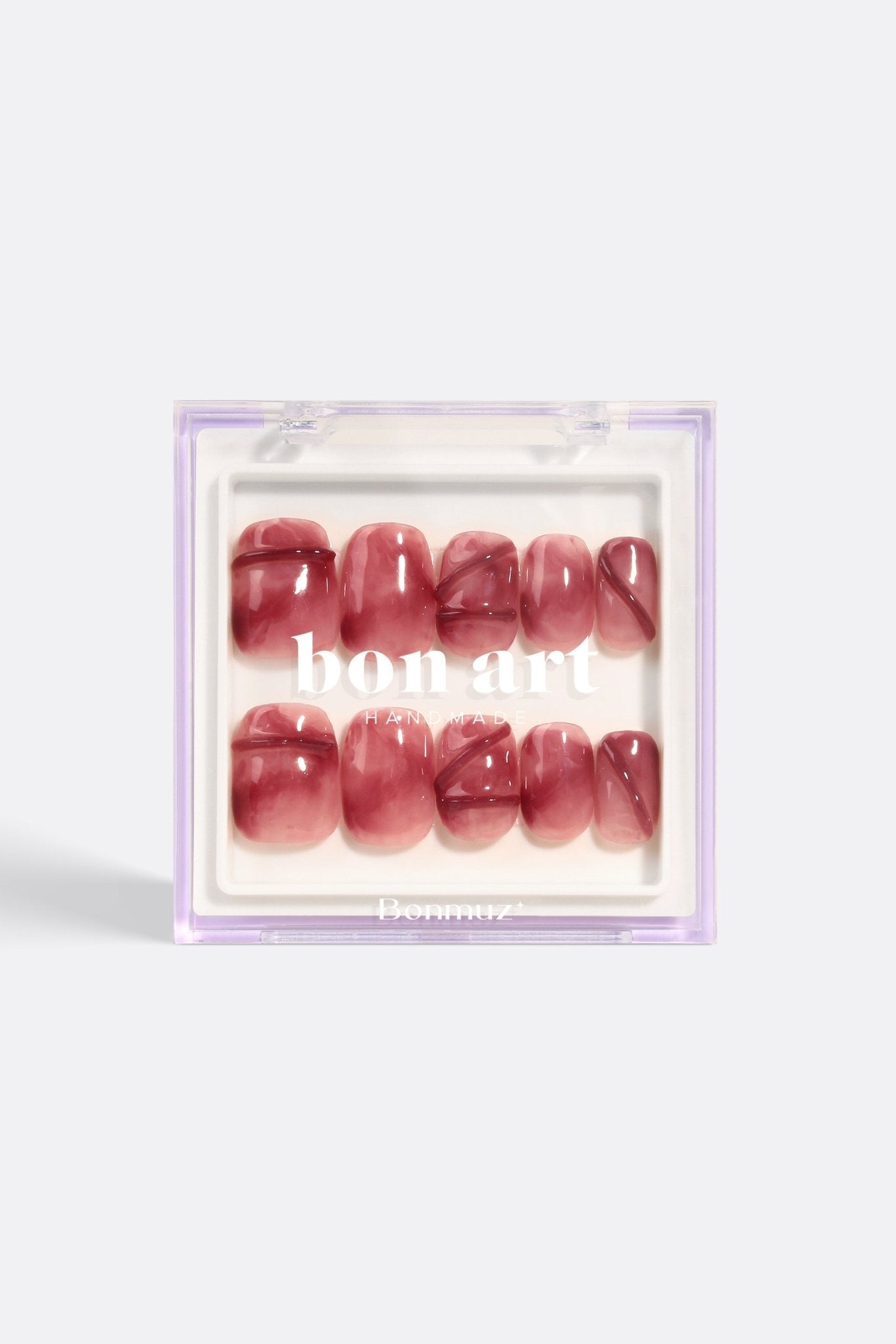 Bonmuz Vintage Garnet | Pro Handmade Gel Nails - GloMode