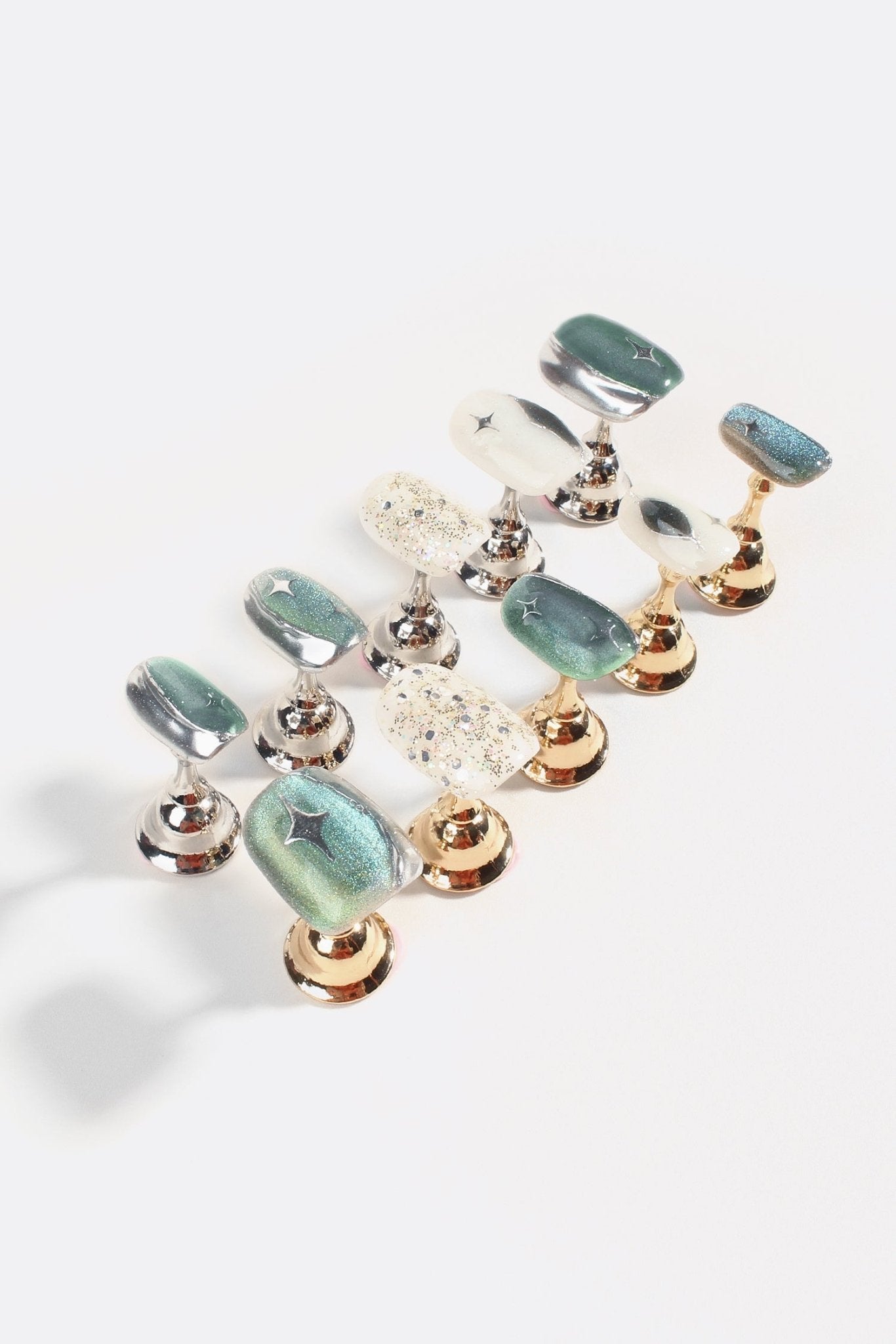 Bonmuz Woodland Glitter Gala | Pro Handmade Gel Nails - GloMode